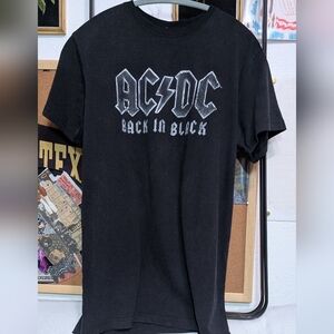 ACDC With Tags From Merch - Back In Black Shirt
